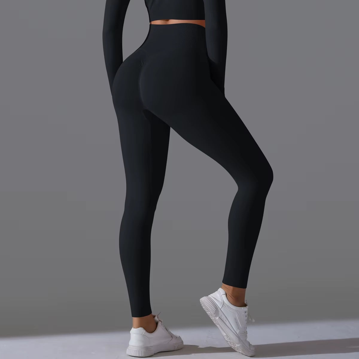 Sculpt & Lift High Waist Tummy Control Leggings- Black