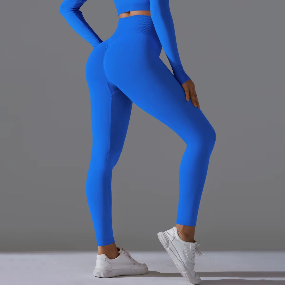 Sculpt & Lift High Waist Tummy Control Leggings - Blue