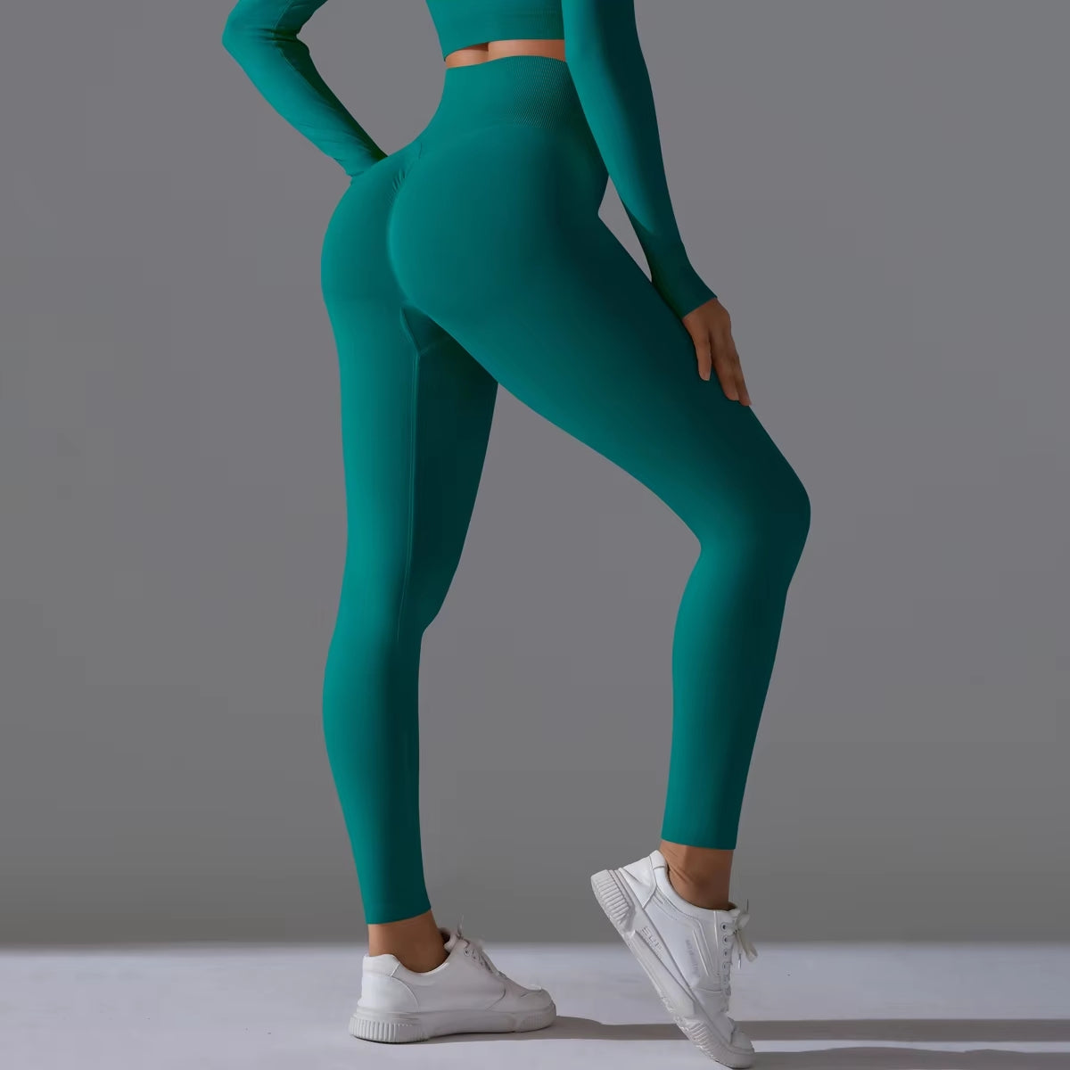 Sculpt & Lift High Waist Tummy Control Leggings - Dark Green