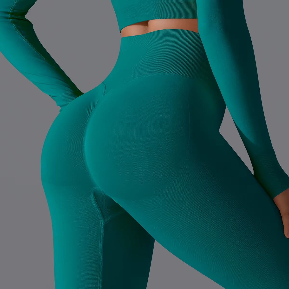 Sculpt & Lift High Waist Tummy Control Leggings - Dark Green