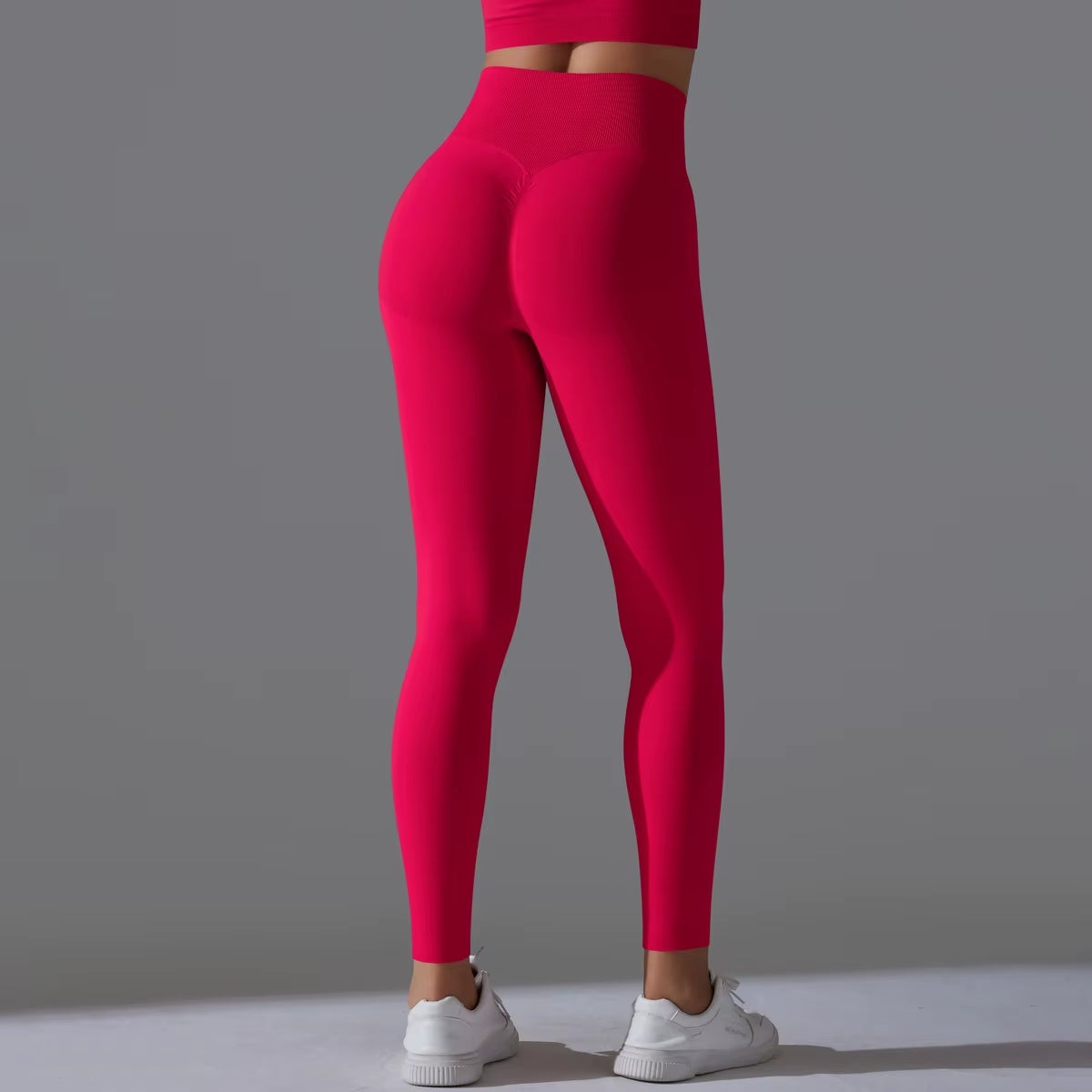 Sculpt & Lift High Waist Tummy Control Leggings - Red